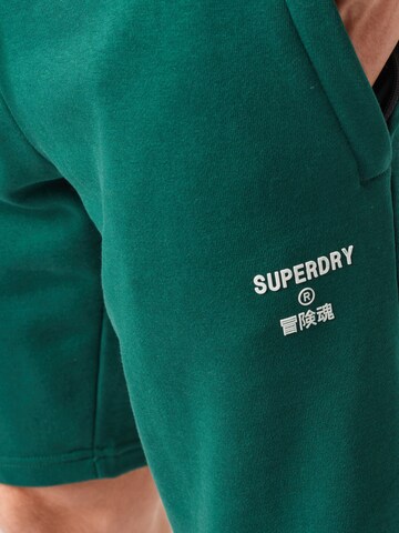 Superdry Regular Спортен панталон в зелено