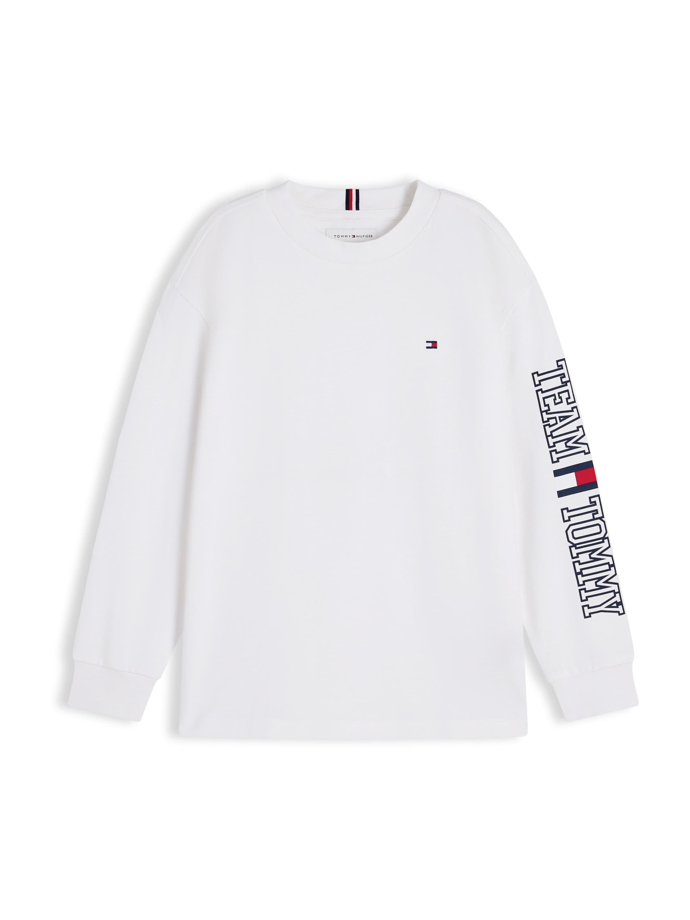 TOMMY HILFIGER Shirt 'TEAM' in Wit: voorkant
