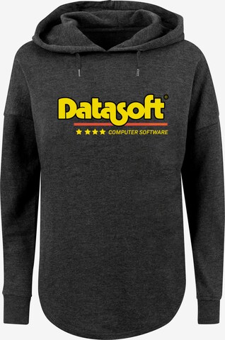 F4NT4STIC Sweatshirt 'Retro Gaming Datasoft ' in Grijs: voorkant