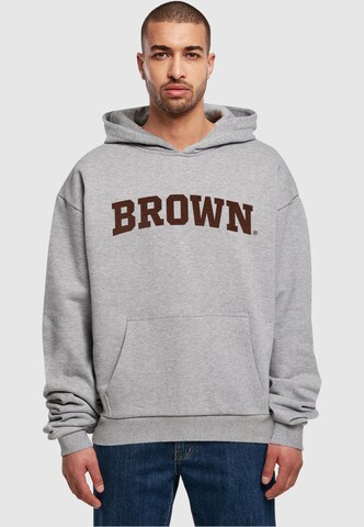 Merchcode Sweatshirt 'Brown University' in Grau: predná strana