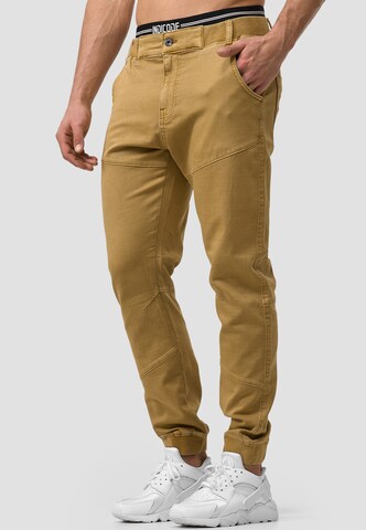 Effilé Pantalon 'Zannes' INDICODE JEANS en marron