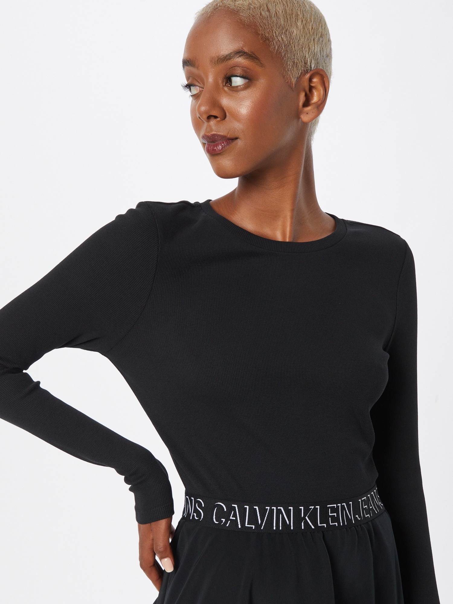 Calvin Klein Jeans Kleid in Schwarz 