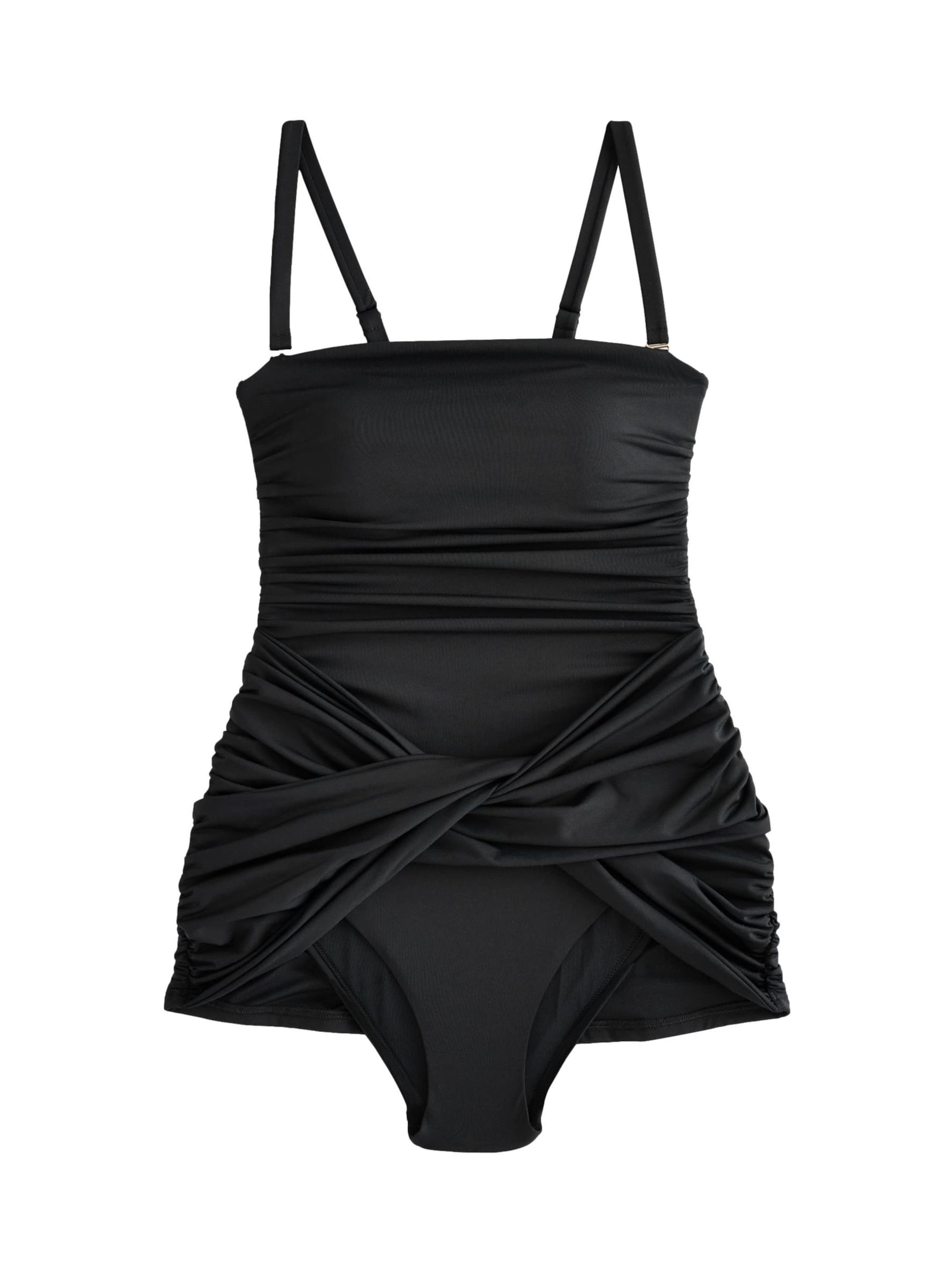 Bustier Maillot de bain Next en noir : devant