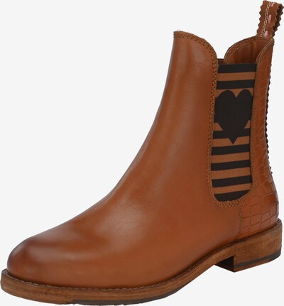 Crickit Chelsea Boots in cognac / schwarz, Produktansicht