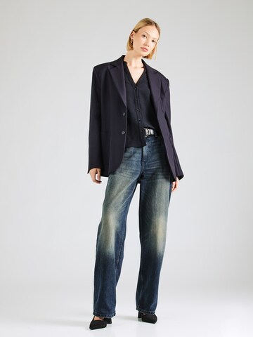 Camicia da donna 'Dorina' di ABOUT YOU in nero: frontale