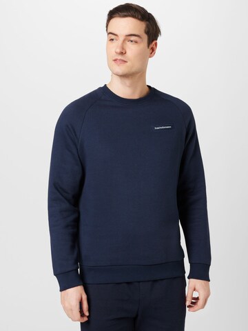 PEAK PERFORMANCE Athletic Sweatshirt in Blue: front