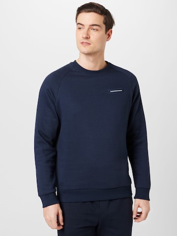 Sweat de sport PEAK PERFORMANCE en bleu : devant