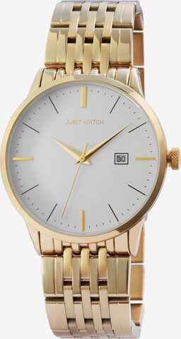 Just Watch Analoguhr in Gold: Vorderseite