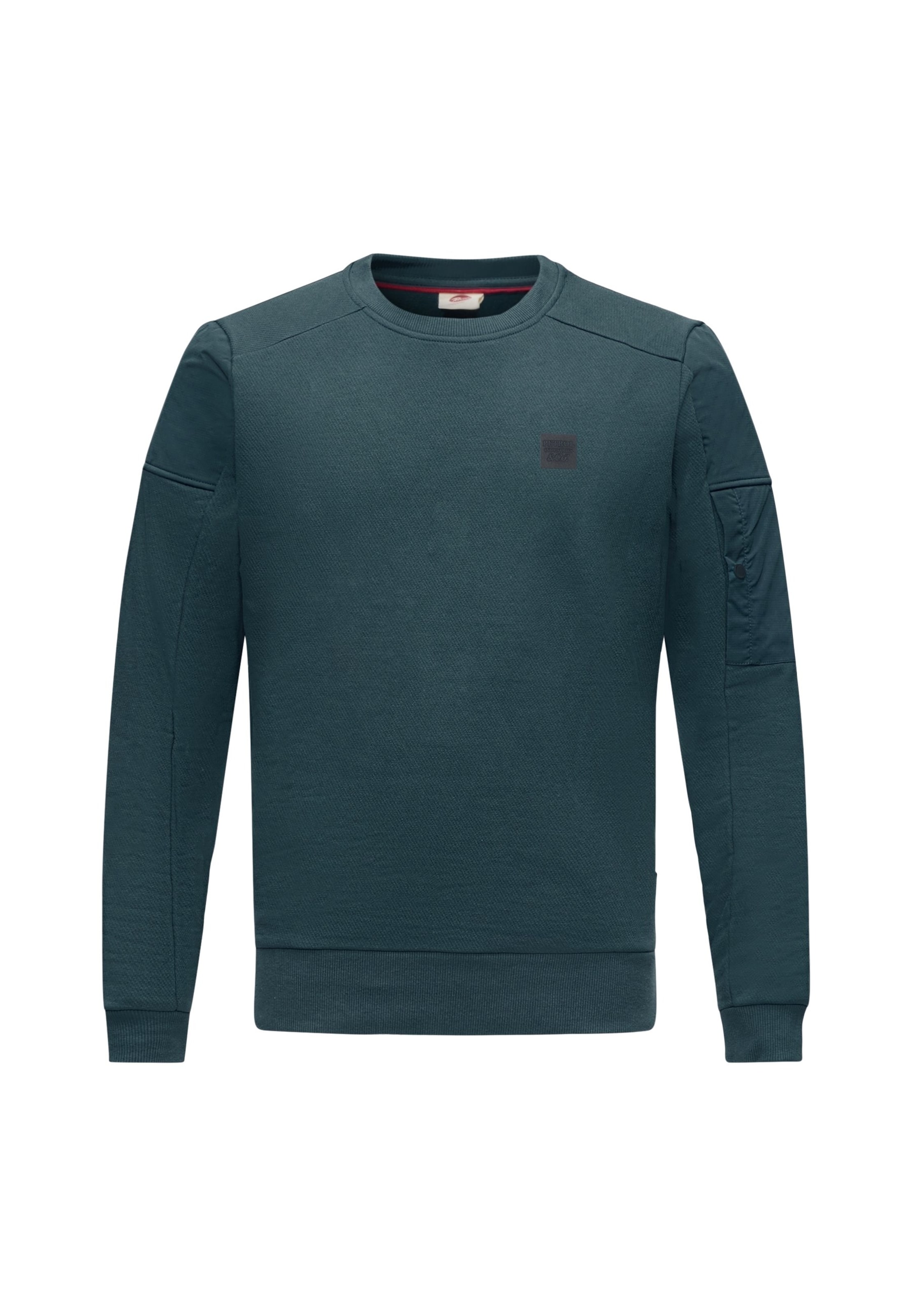 Petrol Industries Sweatshirt in Green: front