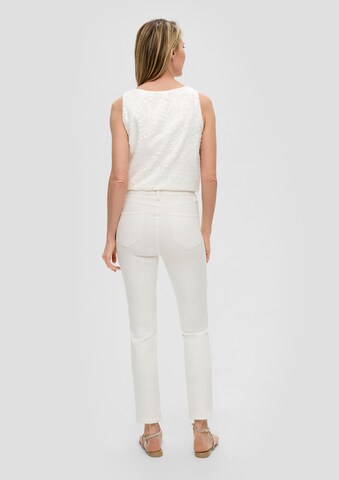 s.Oliver BLACK LABEL Slimfit Jeans 'Betsy' in Weiß