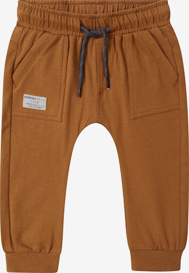 Pantaloni 'Turner' Noppies pe albastru / maro caramel / alb, Vizualizare produs