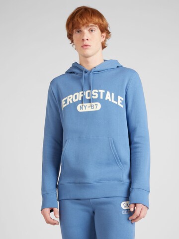 Sweat-shirt AÉROPOSTALE en bleu : devant