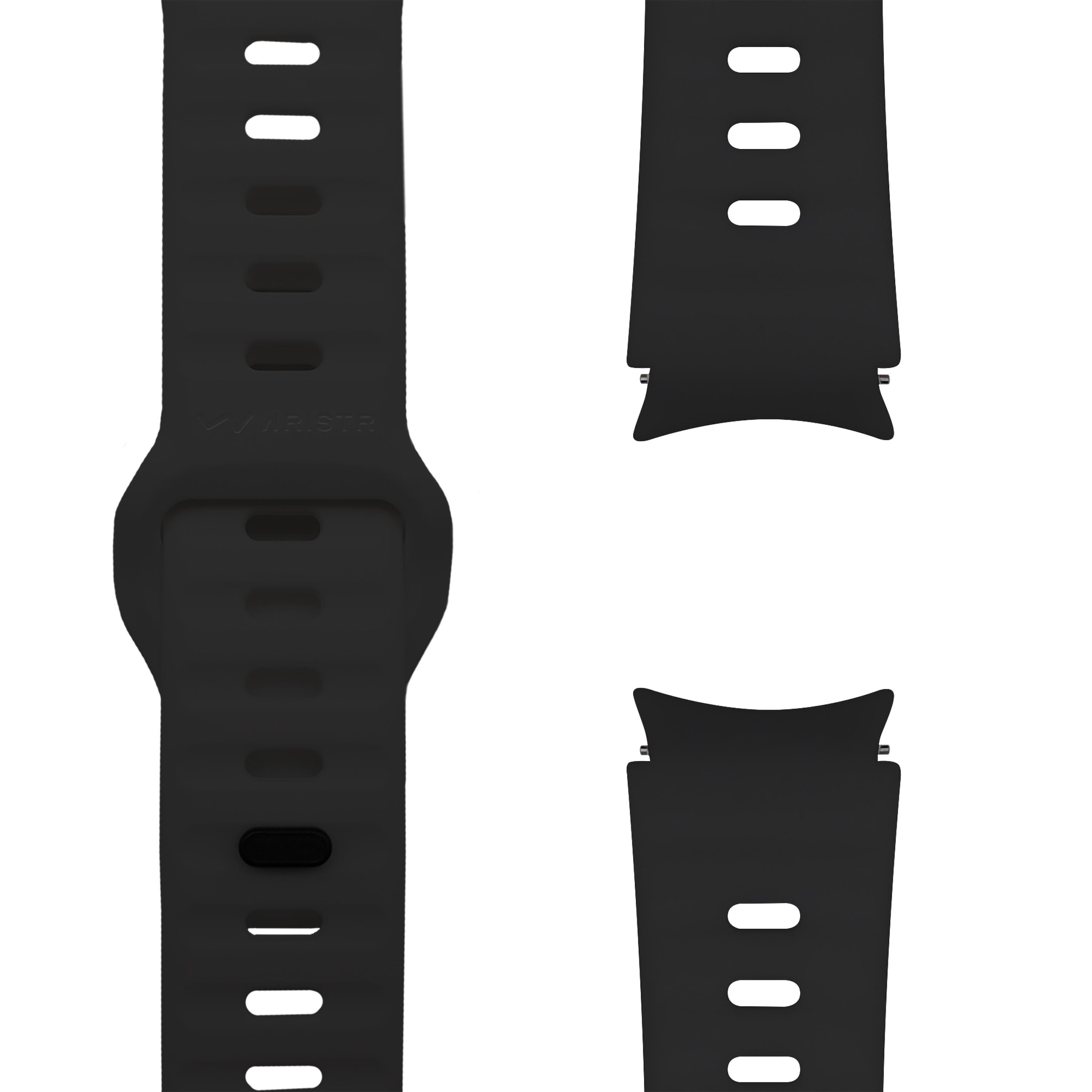 WRISTR Armband 'Motus' in Schwarz: Vorderseite