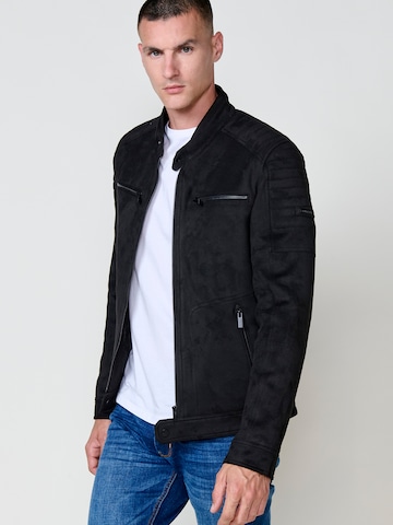 KOROSHI Kunstlederjacke in Schwarz