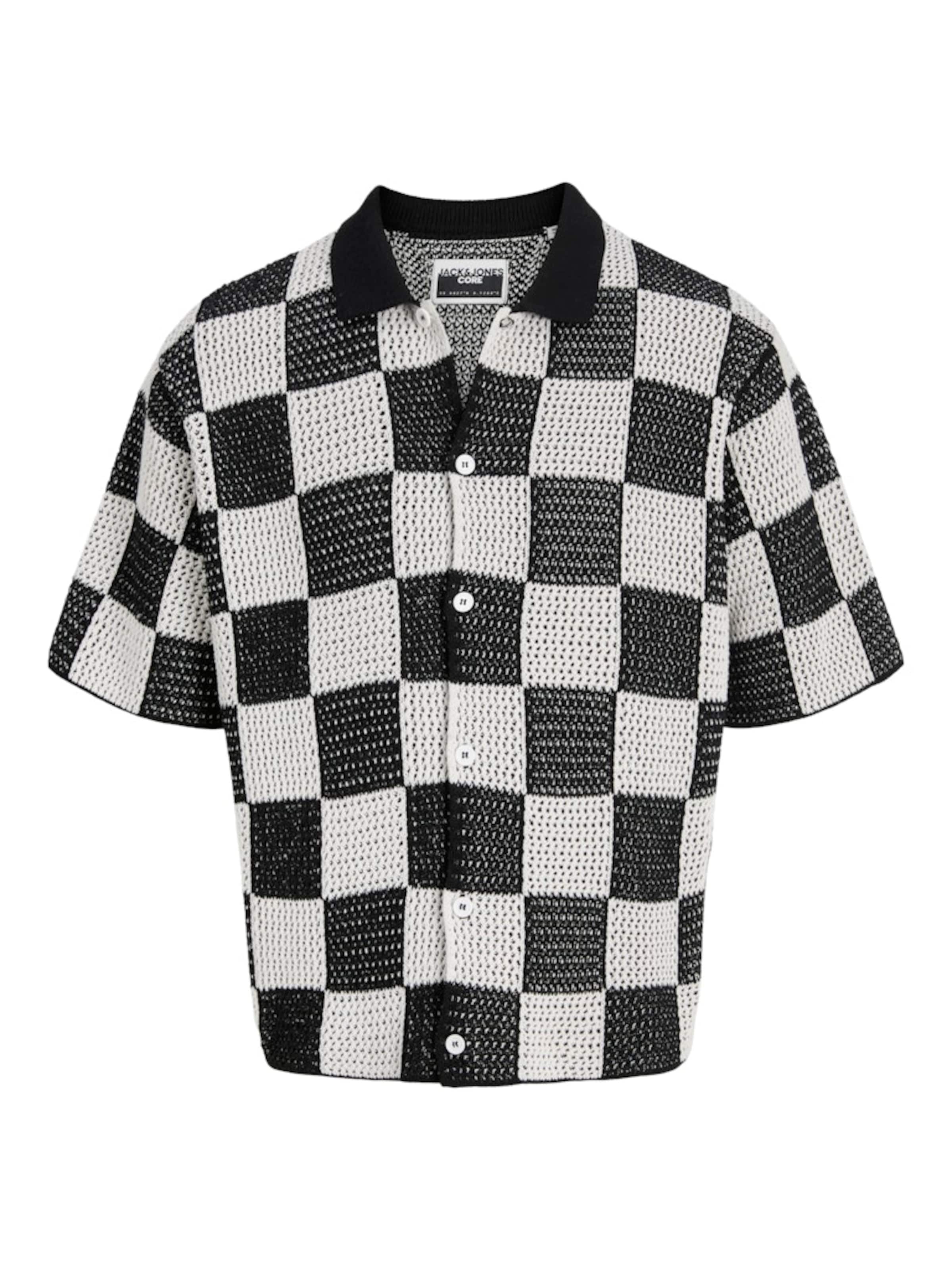 JACK & JONES Kofta 'JCOATHLETICO' i svart: framsida