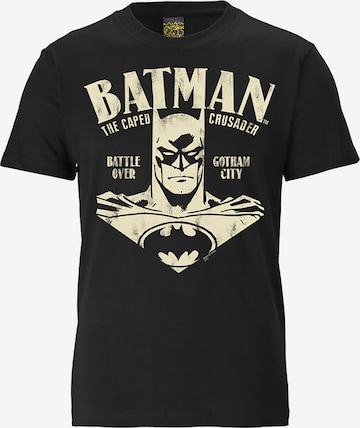 LOGOSHIRT Shirt 'Batman - Portrait' in Black: front