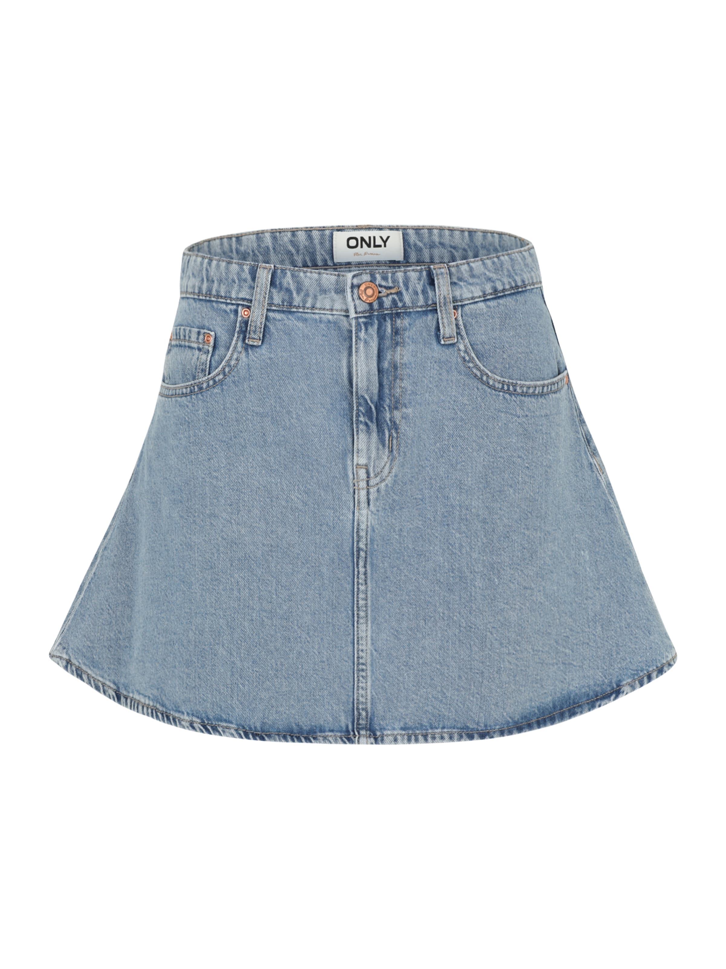 Only Petite Nederdel 'ONLEDEN' i blå: forside