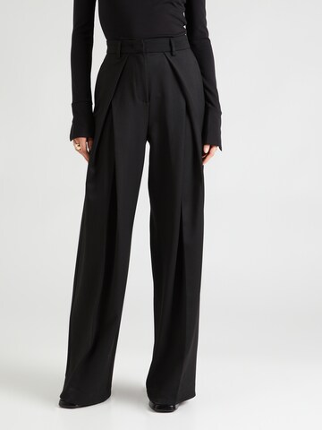 2NDDAY Wide leg Pleat-front trousers 'Almeida' in Black: front