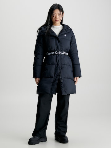 Calvin Klein Jeans Płaszcz zimowy w kolorze czarny