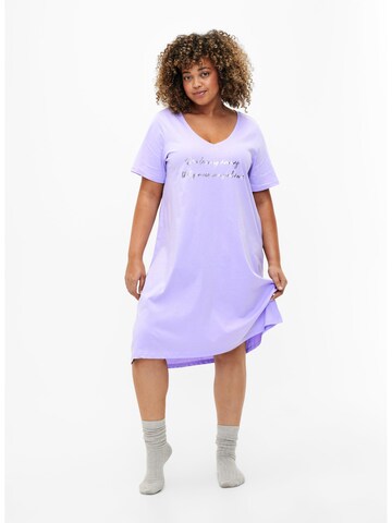 Zizzi Nightgown 'MALBA' in Purple