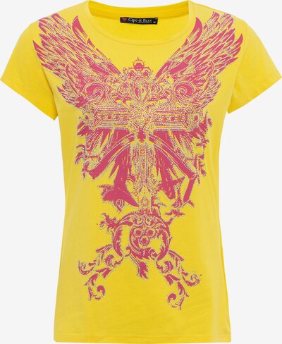CIPO & BAXX T-Shirt in gelb / pink, Produktansicht
