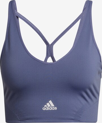 ADIDAS SPORTSWEAR Бюстье Спортивный бюстгальтер в Лиловый: спереди