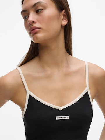 Karl Lagerfeld Top | črna barva