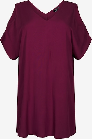 Abito da spiaggia 'SLOW' di Swim by Zizzi in rosso: frontale