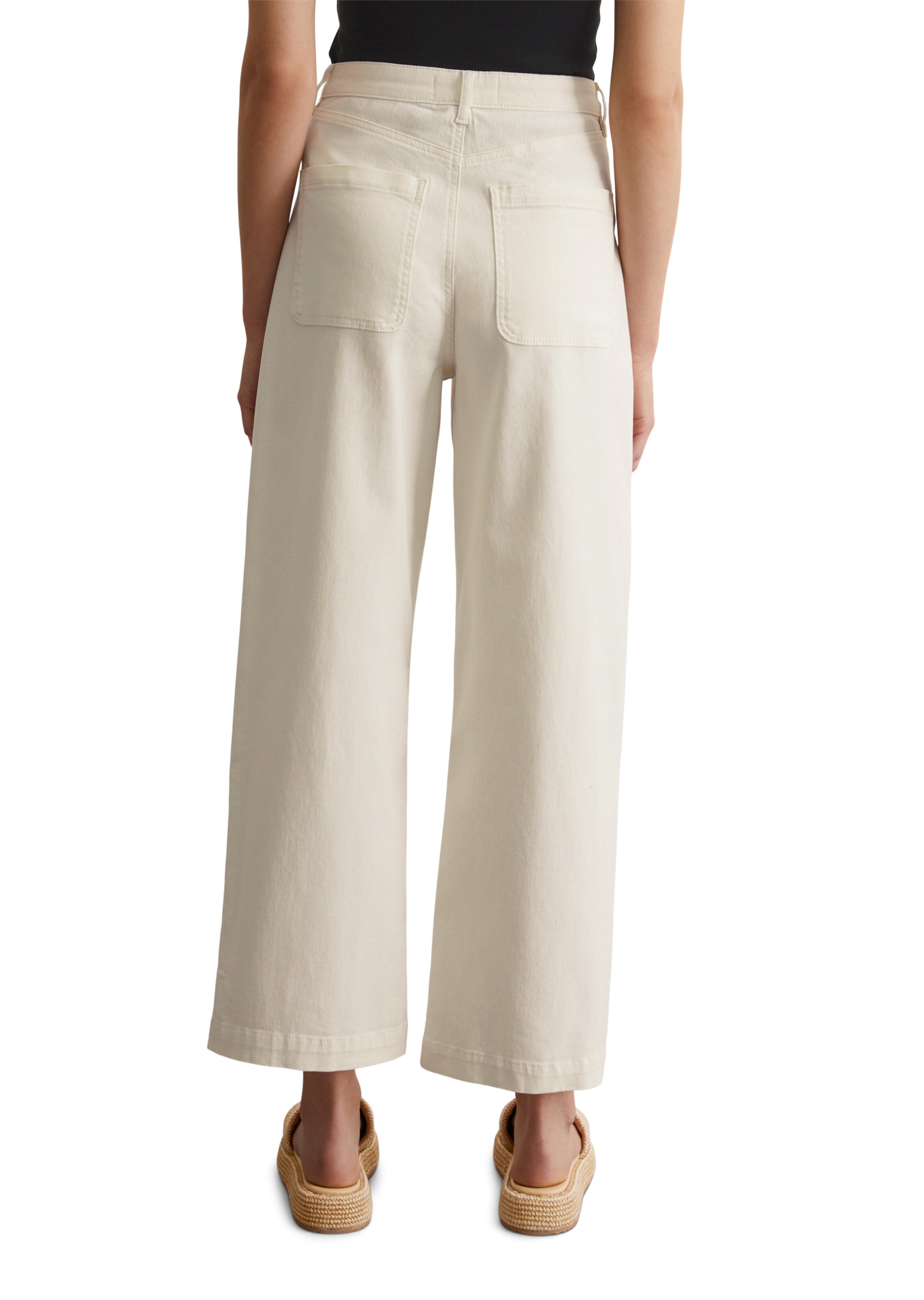 Marc O'Polo Wide leg Jeans 'Tolva' in Wit