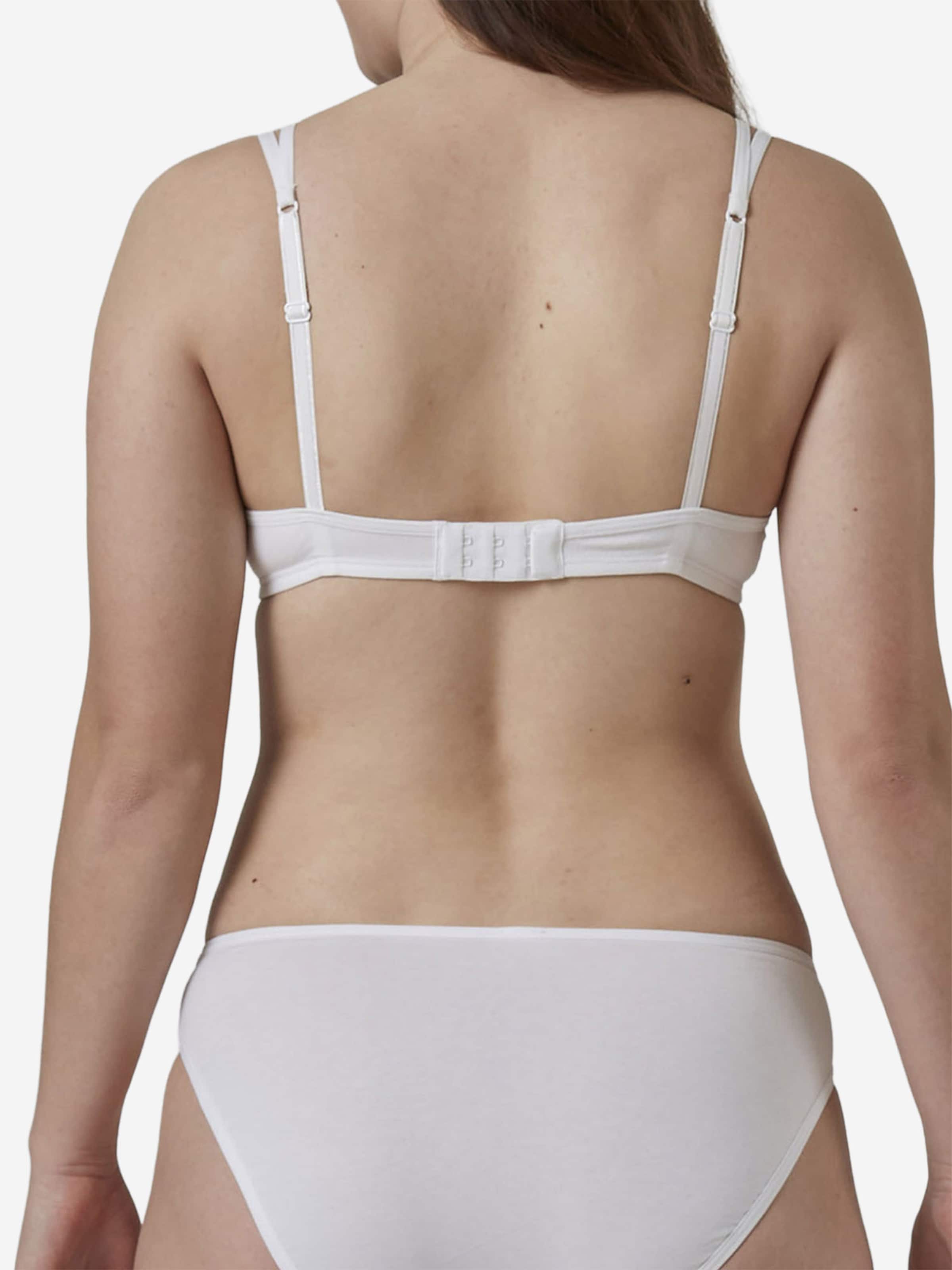 Skiny T-shirt BH ' Cotton Essentials ' in Wit