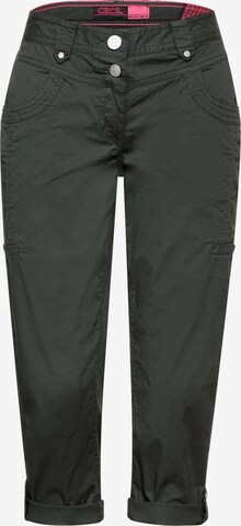 Coupe slim Pantalon 'New York' CECIL en vert : devant