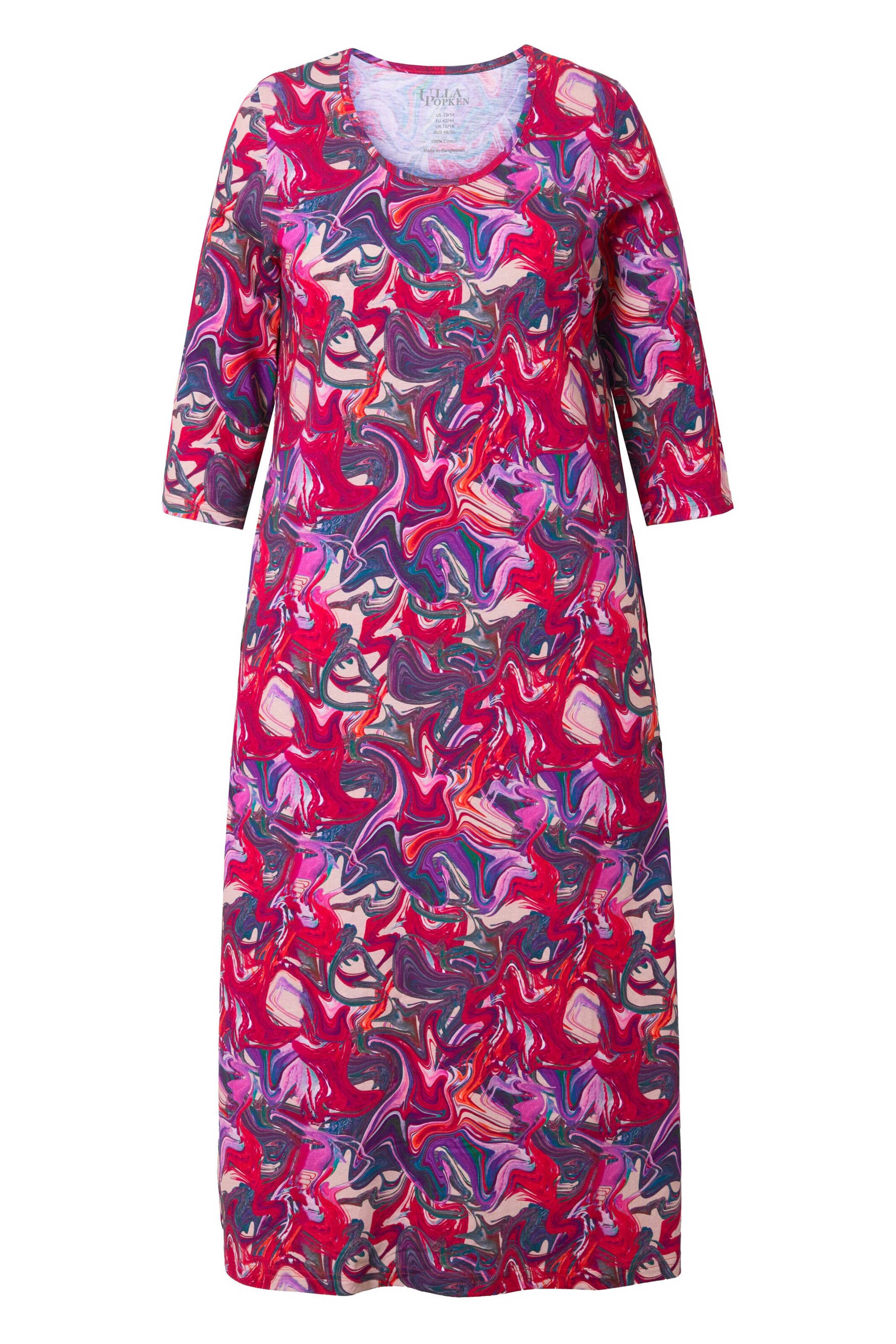 Ulla Popken Jurk in Gemengde kleuren: voorkant