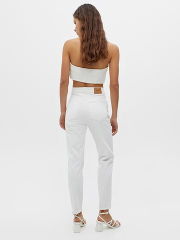 Pull&Bear Tapered Jeans i hvid