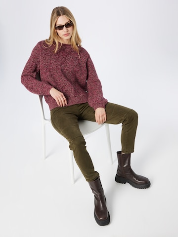 Pullover di comma casual identity in lilla