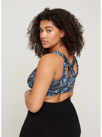 Active by Zizzi Bustier Sport bh 'Ahina' in Zwart