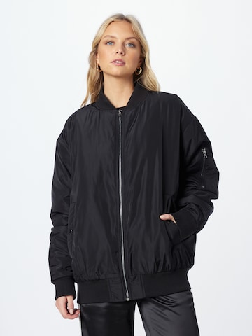 Nasty Gal - Chaqueta de entretiempo en negro: frente