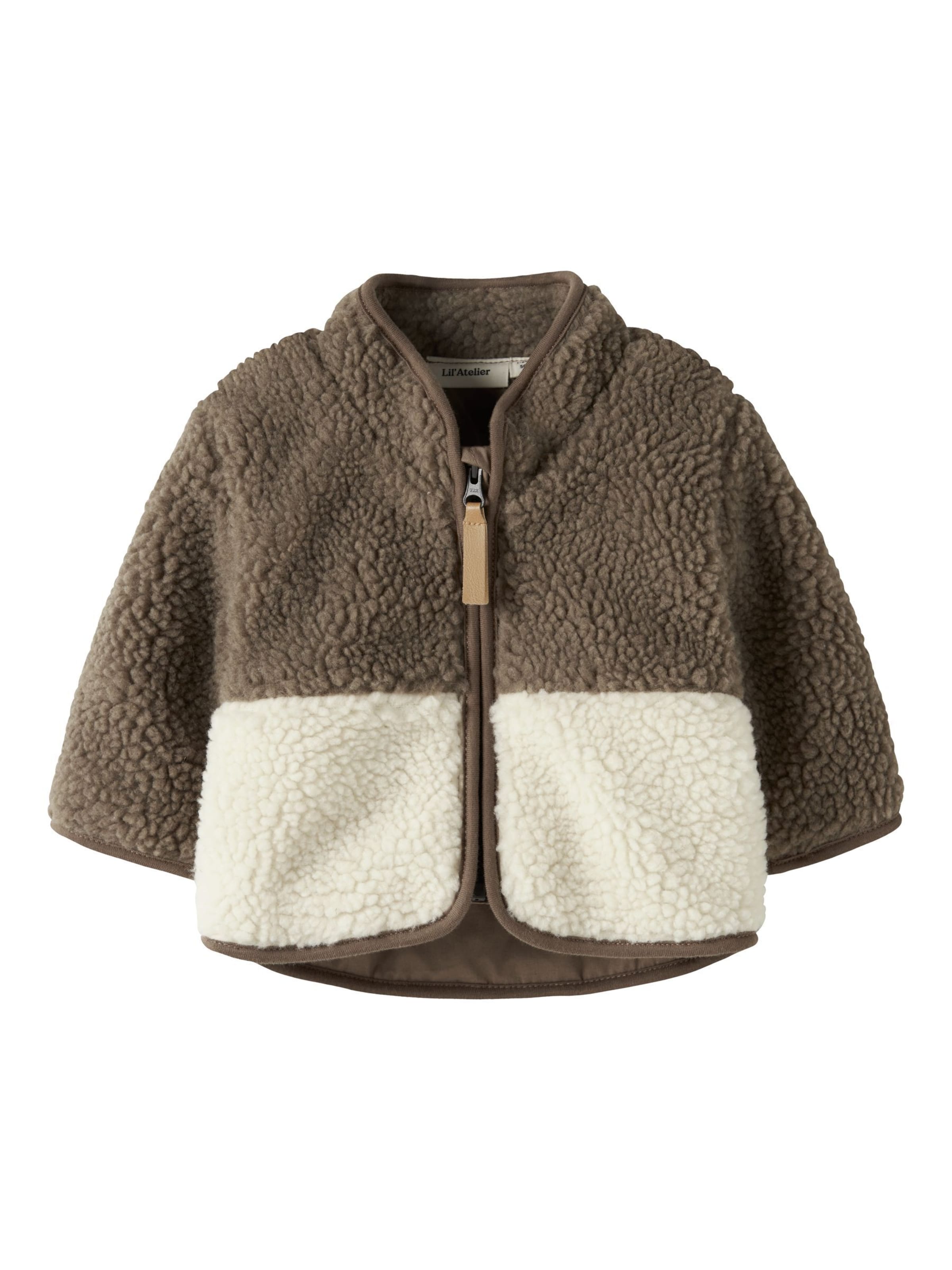 Veste mi-saison Lil'Atelier en marron : devant