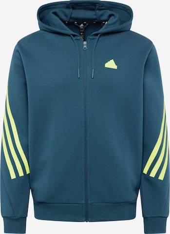 ADIDAS SPORTSWEAR Sports sweat jacket 'Future Icons 3-Stripes ' in Blue: front