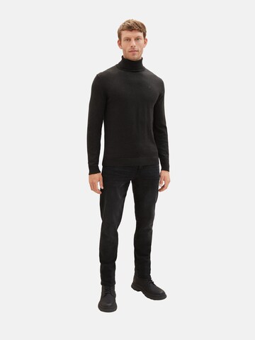 TOM TAILOR Slimfit Jeans 'Josh' in Schwarz