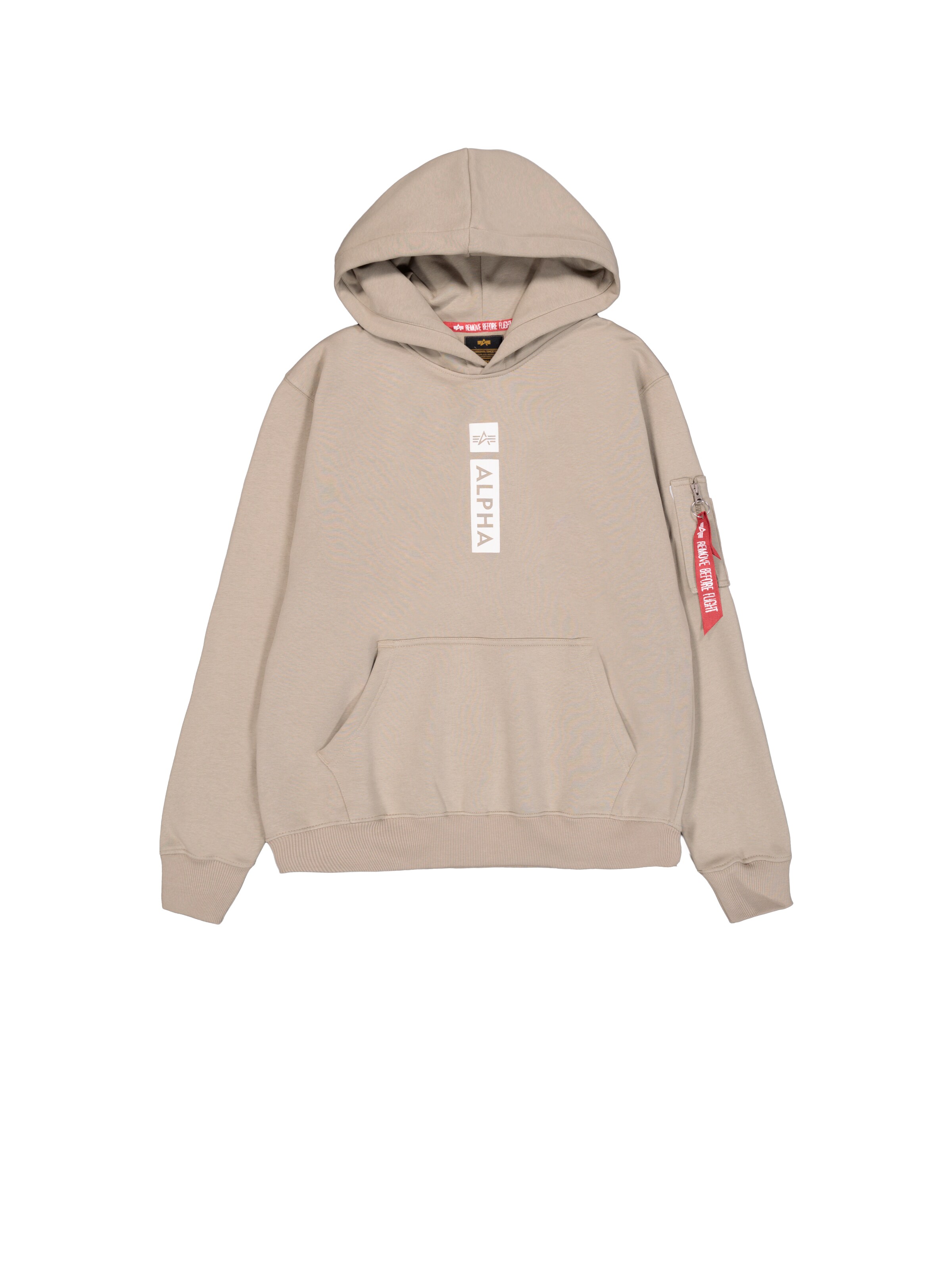 ALPHA INDUSTRIES Sweatshirt 'Alpha PP' in Beige: front