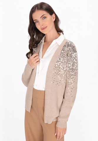 usha BLACK LABEL - Cárdigan en beige: frente