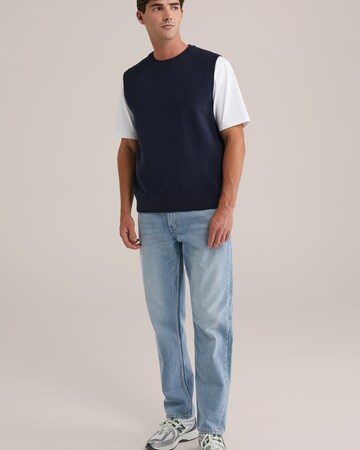 WE Fashion - Camiseta sin mangas en azul