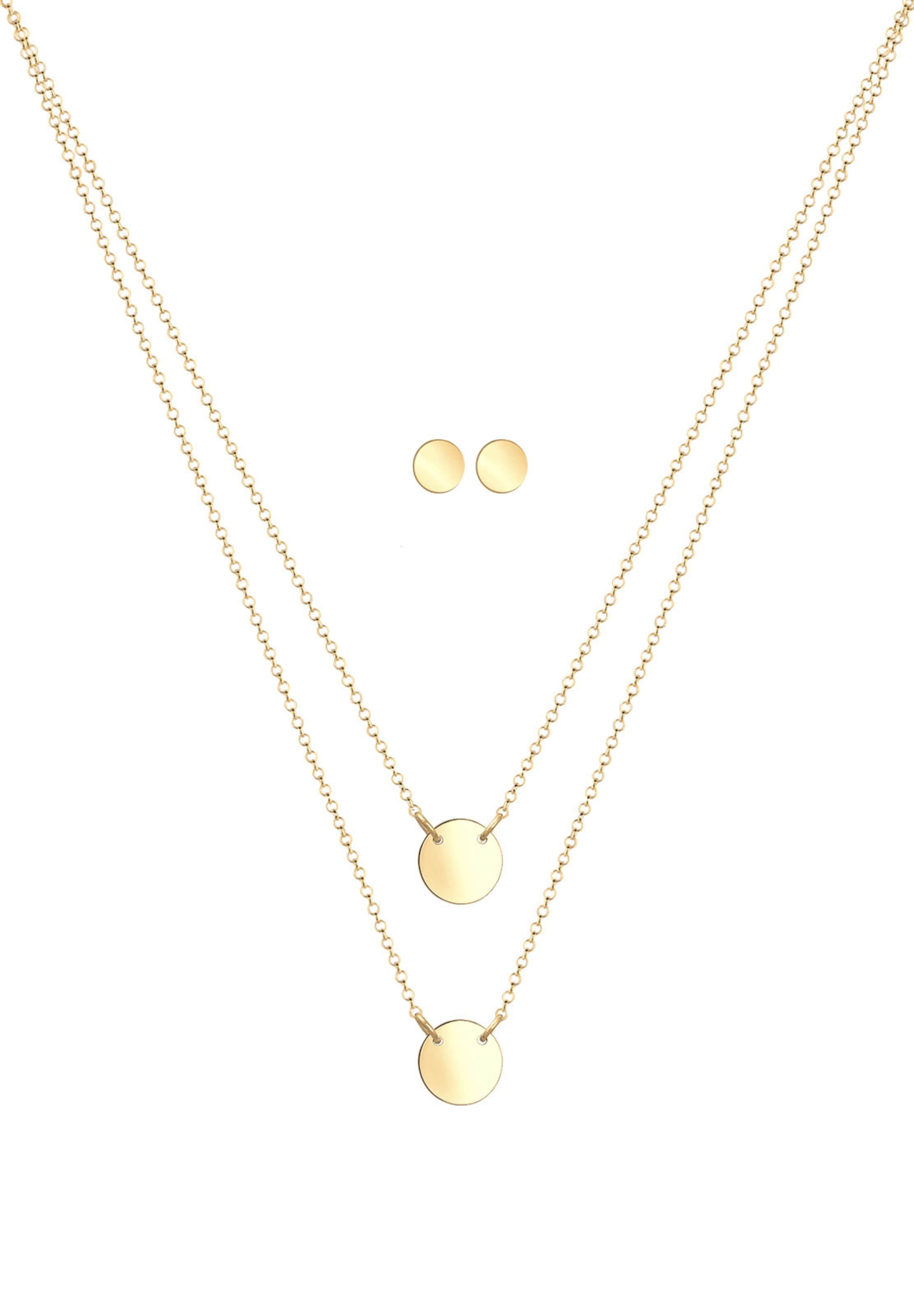 ELLI Sieraden set 'Geo' in Goud