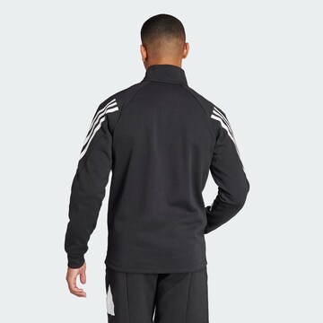 ADIDAS SPORTSWEAR Shirt 'Future Icons 3-stripes Half-zip' in Black