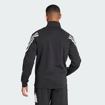 ADIDAS SPORTSWEAR Μπλουζάκι 'Future Icons 3-stripes Half-zip' σε μαύρο