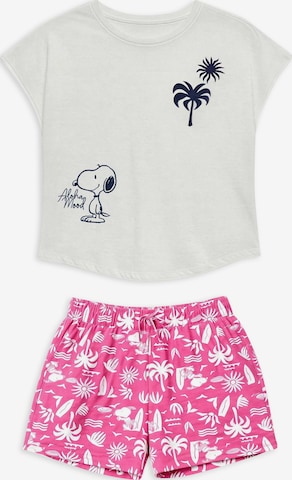 Gisela Pyjama värissä vaaleanpunainen: etupuoli