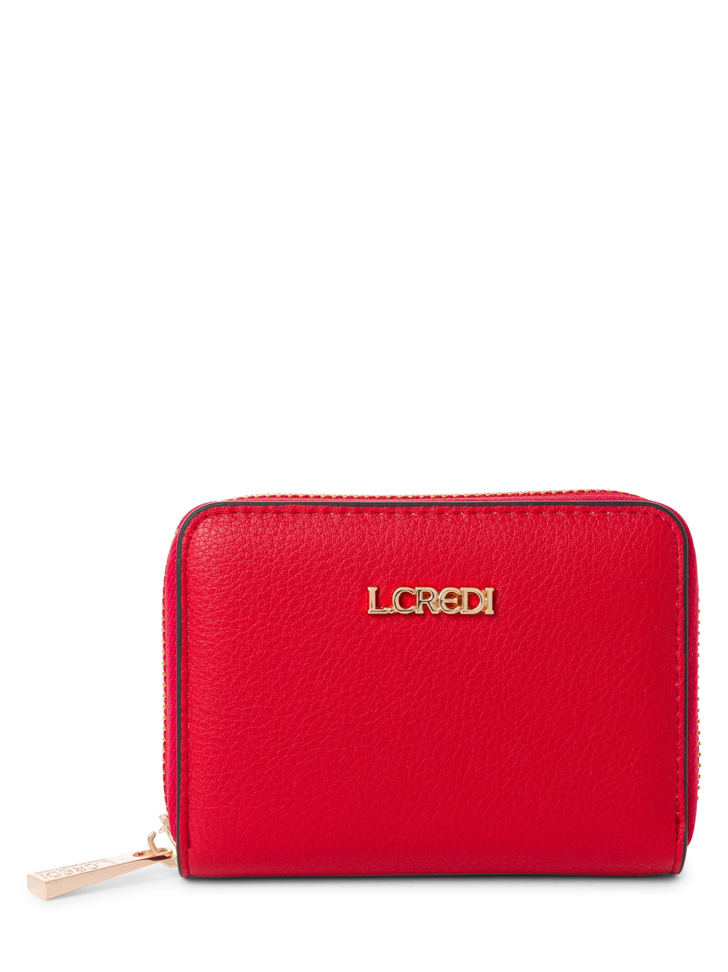 L.CREDI Wallet 'Filippa' in Red: front