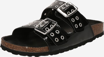 Zoccoletto 'MIAMI' di Bianco in nero: frontale