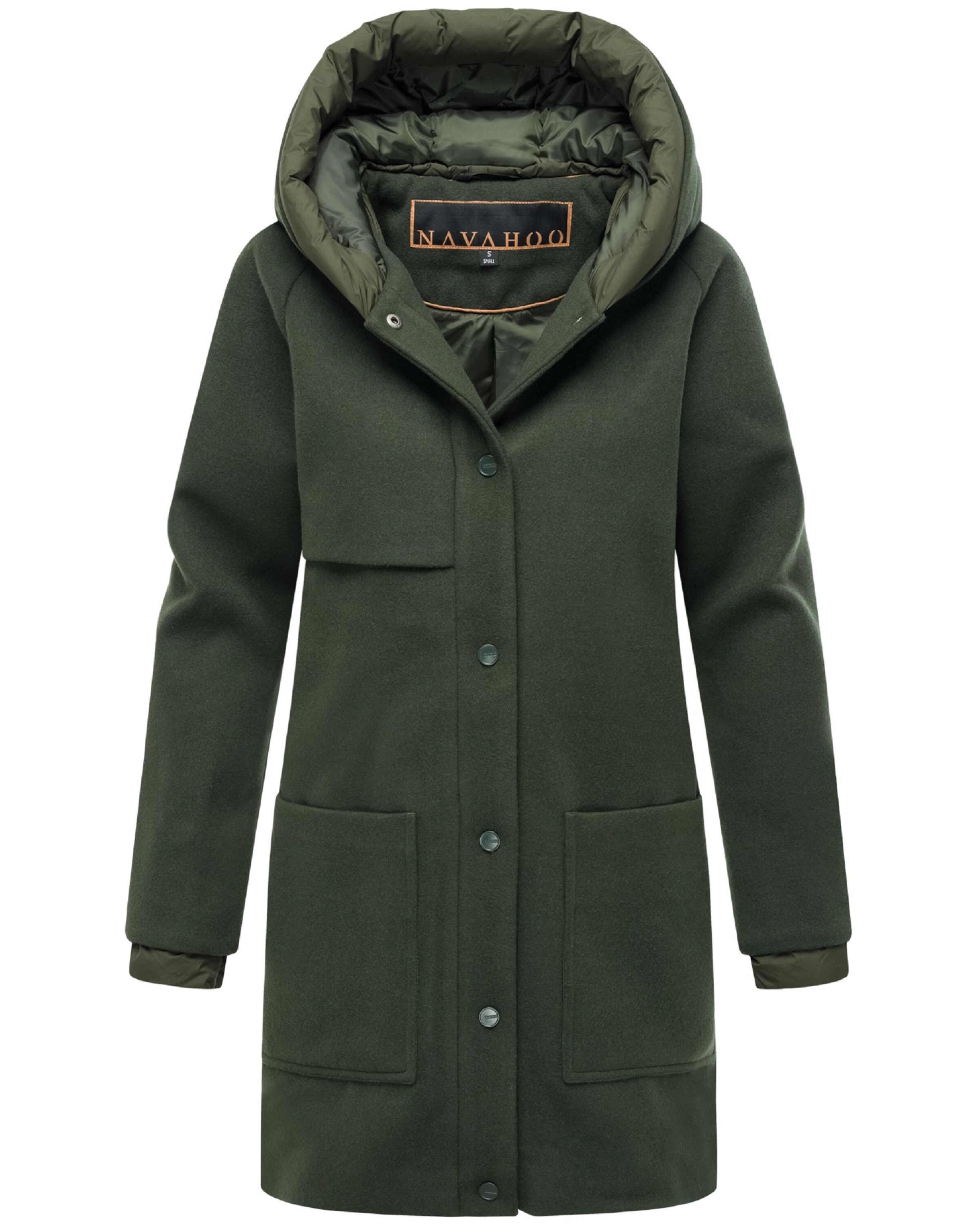 NAVAHOO Зимнее пальто 'Flauschwunder 14' в Зеленый
