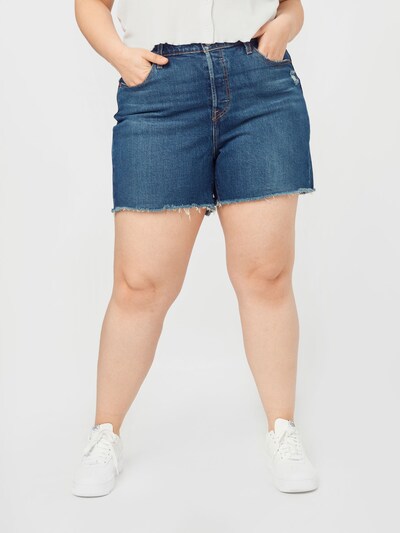 Levi's® Plus Shorts '501® ORIGINAL' in blue denim, Modelansicht